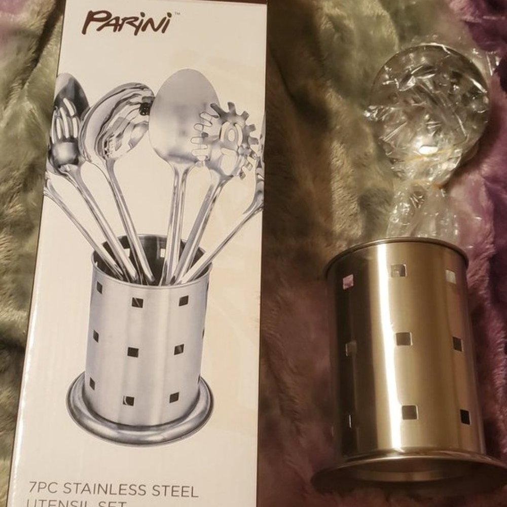 PARINI UTENSIL AND CANISTER SET  NEW